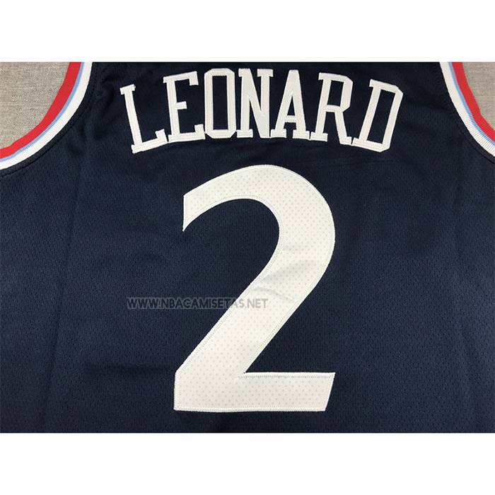 Camiseta Los Angeles Clippers Kawhi Leonard NO 2 Icon 2024-25 Azul